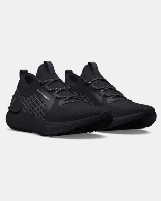 Unisex UA HOVR™ Phantom 3 SE Reflect Running Shoes, Black, pdpMainDesktop image number 3